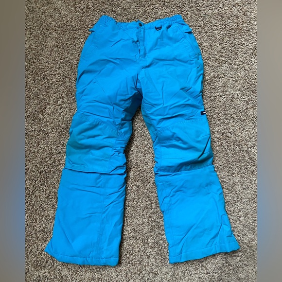Girls lands end squall snow pants size 14+ blue/teal in color - Picture 1 of 4